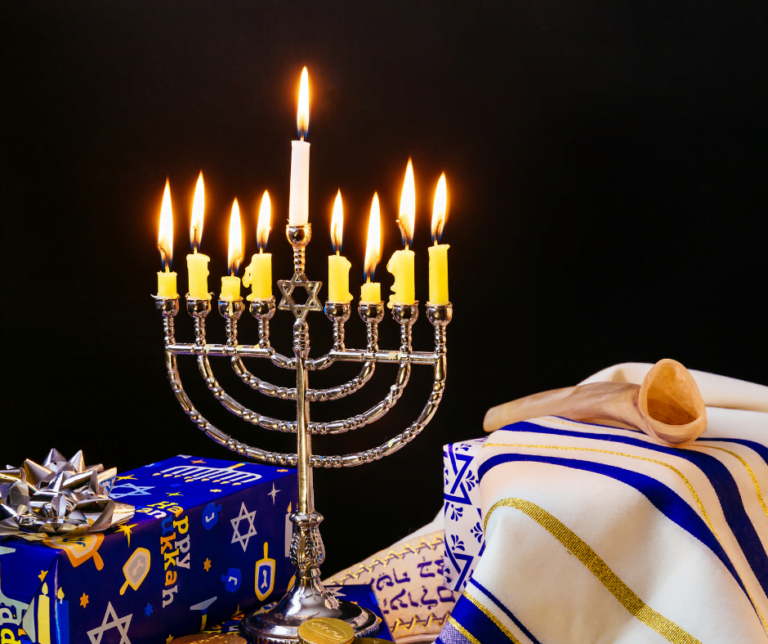 Lighting Hanukkah Candles: How To Light The Menorah - Kindled Craft